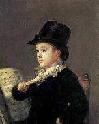 Francisco de goya y Lucientes Portrait of Mariano Goya, the Artist-s Grandson painting